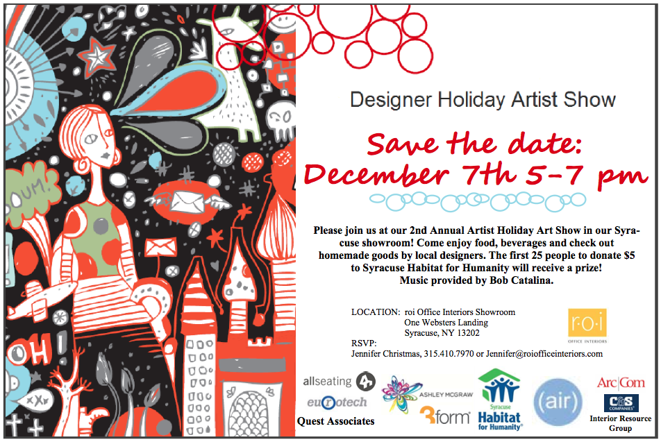 art show, syracuse Dec. 7th 5-7pm